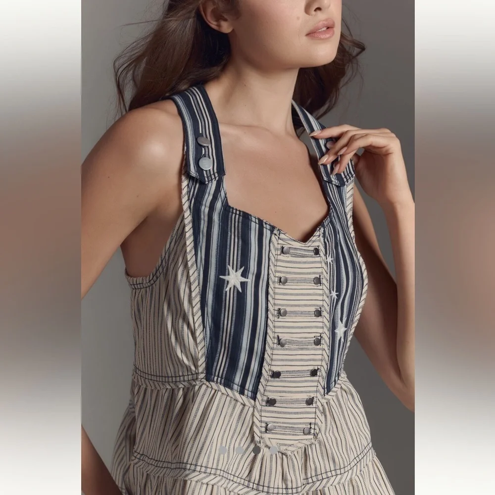 🎉VERY RARE🎉 Anthropologie NWT Pilcro Sleeveless Apron
Swing Blouse size S. - Picture 2 of 16